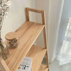 Kệ sách 4 tầng gỗ thông tự nhiên - Đẹp, bền, chống ẩm mốc - Kích thước 64x35x150cm - Thích hợp cho văn phòng và phòng khách