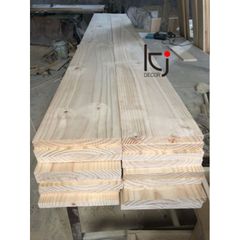 Thanh Gỗ Thông Dài 120x19.5x2cm - Gỗ Láng Mịn Trang Trí, Làm Kệ, Mặt Bàn - Vân Đẹp Nhập Khẩu, Cắt Theo Yêu Cầu