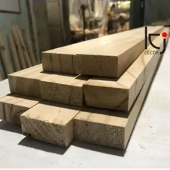 Thanh gỗ thông láng mịn 5cm x 2cm dài 1m6 - Gỗ thông nhập khẩu cho đồ gia dụng và DIY trong nhà