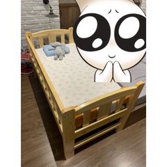 Giường Đơn Cho Bé - Giường Ghép với Bố Mẹ Gỗ Thông An Toàn, Kích Thước 70x140cm, Tải Trọng 250kg, Bảo Hành 12 Tháng