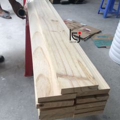 Combo 2 Thanh Gỗ Thông Nhập Khẩu Dài 100cm - Láng Mịn 4 Mặt Chất Lượng Cao, Dụng Cụ Tiện Ích Xây Dựng