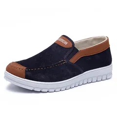 Giày Lười Nam Vải AL1125 - Giày Mọi Phong Cách Hàn Quốc Êm Ái, Chất Liệu Bền, Đế Cao Su Nền Tảng Chống Trơn Trượt