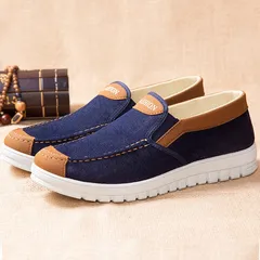 Giày Lười Nam Vải AL1125 - Giày Mọi Phong Cách Hàn Quốc Êm Ái, Chất Liệu Bền, Đế Cao Su Nền Tảng Chống Trơn Trượt
