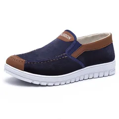 Giày Lười Nam Vải AL1125 - Giày Mọi Phong Cách Hàn Quốc Êm Ái, Chất Liệu Bền, Đế Cao Su Nền Tảng Chống Trơn Trượt