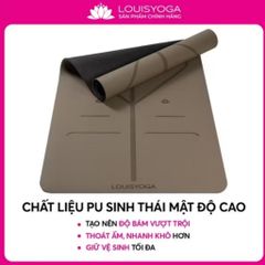 Thảm Tập Yoga Cao Su LOUIS DIAMOND 183x68x0.5cm - Chống Thấm, Đường Khắc Tiện Dụng, Tặng Kèm Túi Đựng Chất Lượng Cao
