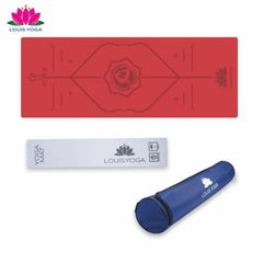 Thảm Yoga Louis Basic - Chất liệu Cao Su Chống Trơn Trượt, Kích Thước 185cm x 68cm x 5mm, Túi Đựng Kèm Theo