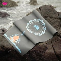 Thảm Tập Yoga Du Lịch Gấp Gọn OCEAN - Cao Su PU Sinh Thái, Chống Trượt, Phù Hợp Tập Luyện 183 x 68cm, Tặng Túi Hữu Ích