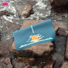 Thảm Tập Yoga Du Lịch Gấp Gọn OCEAN - Cao Su PU Sinh Thái, Chống Trượt, Phù Hợp Tập Luyện 183 x 68cm, Tặng Túi Hữu Ích