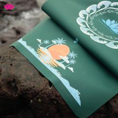 Thảm Tập Yoga Du Lịch Gấp Gọn OCEAN - Cao Su PU Sinh Thái, Chống Trượt, Phù Hợp Tập Luyện 183 x 68cm, Tặng Túi Hữu Ích