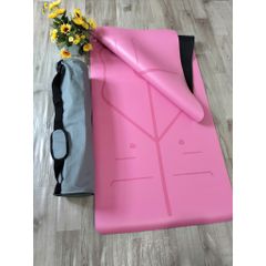 Thảm Yoga Định Tuyến PU Cao Cấp Chống Trơn Trượt - Thảm Tập Yoga Chất Liệu Cao Su Tự Nhiên, Thấm Hút Mồ Hôi, Bảo Vệ Xương Sống