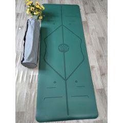 Thảm Yoga Định Tuyến PU Cao Cấp Chống Trơn Trượt - Thảm Tập Yoga Chất Liệu Cao Su Tự Nhiên, Thấm Hút Mồ Hôi, Bảo Vệ Xương Sống