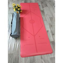 Thảm Yoga Định Tuyến PU Cao Cấp Chống Trơn Trượt - Thảm Tập Yoga Chất Liệu Cao Su Tự Nhiên, Thấm Hút Mồ Hôi, Bảo Vệ Xương Sống