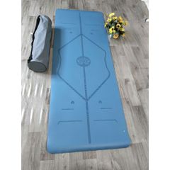 Thảm Yoga Định Tuyến PU Cao Cấp Chống Trơn Trượt - Thảm Tập Yoga Chất Liệu Cao Su Tự Nhiên, Thấm Hút Mồ Hôi, Bảo Vệ Xương Sống