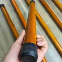 Gậy Gỗ Tập Yoga Chất Lượng Cao - Dụng Cụ Aerobic Dưỡng Sinh Có Bọc Núm Cao Su 2 Đầu, Độ Bền Cao, Tiện Lợi Tập Tại Nhà