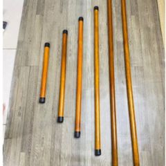 Gậy Gỗ Tập Yoga Chất Lượng Cao - Dụng Cụ Aerobic Dưỡng Sinh Có Bọc Núm Cao Su 2 Đầu, Độ Bền Cao, Tiện Lợi Tập Tại Nhà