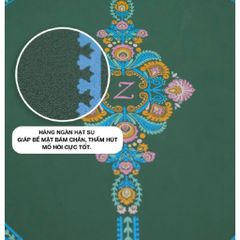 Thảm Tập Yoga Zen Cao Su Xơ Dừa Chống Trơn Trượt 5mm - Thảm Chuyên Dùng Cho Yogi Mồ Hôi Nhiều, Bề Mặt Thấm Hút, Dễ Vệ Sinh