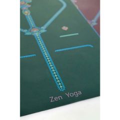 Thảm Tập Yoga Zen Cao Su Xơ Dừa Chống Trơn Trượt 5mm - Thảm Chuyên Dùng Cho Yogi Mồ Hôi Nhiều, Bề Mặt Thấm Hút, Dễ Vệ Sinh