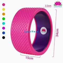 Vòng Gai Massage Tập Yoga Louis - Phiên Bản Mới Nhất 34cm, 1.6kg, Chịu Lực 150Kg, Đen, Tím, Cam, Xanh - Thiết Bị Chăm Sóc Sức Khỏe