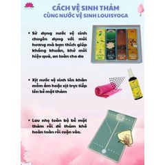 Nước Vệ Sinh Thảm Yoga Louis - Khử Mùi, Kháng Khuẩn, An Toàn Cho Da - Dung Tích 100ml, Bảo Vệ Và Giữ Bền Thảm Tập