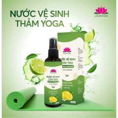 Nước Vệ Sinh Thảm Yoga Louis - Khử Mùi, Kháng Khuẩn, An Toàn Cho Da - Dung Tích 100ml, Bảo Vệ Và Giữ Bền Thảm Tập