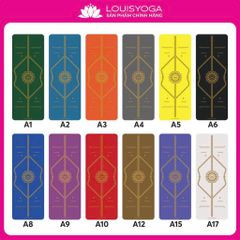 Thảm Yoga Cao Cấp Louis Asana 24 - Chất Liệu Cao Su Tự Nhiên, Chống Trượt, Đường Định Tuyến Sang Trọng, Phụ Kiện Tập Luyện Thể Thao