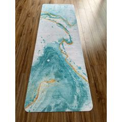 Thảm Yoga Gấp Gọn Du Lịch 2 Trong 1 - Chống Trơn Trượt & Khăn Trải Thảm, Tặng Kèm Túi Đựng - Thể Thao Ngoài Trời Cao Cấp