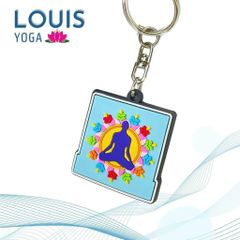 Móc Chìa Khóa Yoga Cao Su Dẻo - Quà Tặng Ý Nghĩa Cho Học Viên và Huấn Luyện Viên Thể Hình Louis Yoga