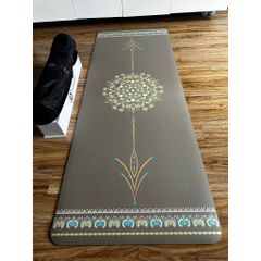 Thảm Yoga Cao Su Xơ Dừa Clover Dày 7mm Hoa Ngọc Bích - Chống Trượt, Siêu êm, Kèm Túi Đựng & Hộp Sang Trọng