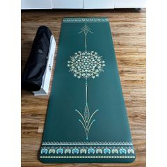 Thảm Yoga Cao Su Xơ Dừa Clover Dày 7mm Hoa Ngọc Bích - Chống Trượt, Siêu êm, Kèm Túi Đựng & Hộp Sang Trọng