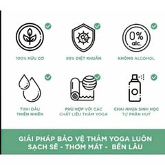 Dung Dịch Vệ Sinh Thảm Yoga 100ml - Tinh Dầu Khử Mùi, Diệt Khuẩn An Toàn Cho Sức Khỏe, Hương Quế, Oải Hương, Bạc Hà