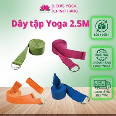 Dây Tập Yoga Cotton 1,8m x 3,8cm - Hỗ Trợ Động Tác Khó, Tăng Độ Dẻo Uốn, 8 Màu Sắc Đẹp, Chắc Chắn và Tiện Lợi