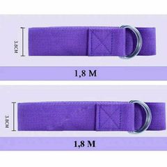 Dây Tập Yoga Cotton 1,8m x 3,8cm - Hỗ Trợ Động Tác Khó, Tăng Độ Dẻo Uốn, 8 Màu Sắc Đẹp, Chắc Chắn và Tiện Lợi