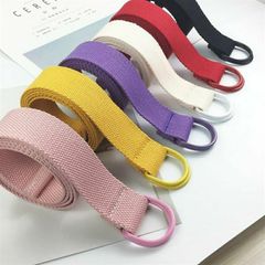 Dây Tập Yoga Cotton 1,8m x 3,8cm - Hỗ Trợ Động Tác Khó, Tăng Độ Dẻo Uốn, 8 Màu Sắc Đẹp, Chắc Chắn và Tiện Lợi