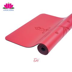 (TẶNG TÚI ) Thảm cao su tập yoga Louis Yoga phiên bản Basic định tuyến - Chất liệu cao su chống trơn trượt - LOUISYOGA
