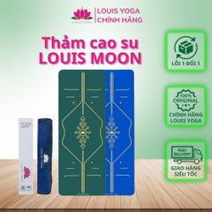 Thảm Tập Yoga Louis Moon - Cao Su Tự Nhiên Dày 4.5mm Với Thiết Kế Định Tuyến Sang Trọng - Bao Gồm Túi Đựng Chống Nước