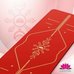 Thảm Tập Yoga Louis Moon - Cao Su Tự Nhiên Dày 4.5mm Với Thiết Kế Định Tuyến Sang Trọng - Bao Gồm Túi Đựng Chống Nước