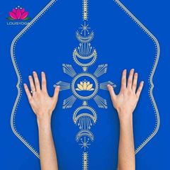 Thảm Tập Yoga Louis Moon - Cao Su Tự Nhiên Dày 4.5mm Với Thiết Kế Định Tuyến Sang Trọng - Bao Gồm Túi Đựng Chống Nước