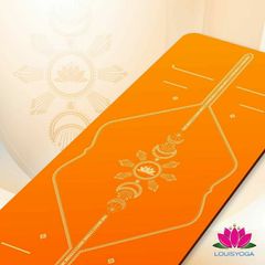Thảm Tập Yoga Louis Moon - Cao Su Tự Nhiên Dày 4.5mm Với Thiết Kế Định Tuyến Sang Trọng - Bao Gồm Túi Đựng Chống Nước