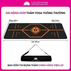 Thảm tập yoga Louis Yoga cao su cao cấp QUEEN F2 phiên bản 2024 - Chất liệu cao su chống trơn trượt - LOUISYOGA