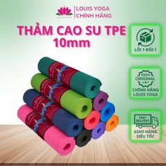 Thảm tập yoga TPE 1 lớp hàng loại 1 có định tuyến hãng Louis Yoga dày 9mm - LOUISYOGA