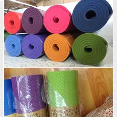 Thảm tập GYM tpe, Thảm tập YOGA có định tuyến dày 8mm đúc 1 lớp siêu bền, chống trơn trượt.Thảm yoga tập thể dục tại nhà