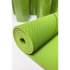 Thảm tập GYM tpe, Thảm tập YOGA có định tuyến dày 8mm đúc 1 lớp siêu bền, chống trơn trượt.Thảm yoga tập thể dục tại nhà