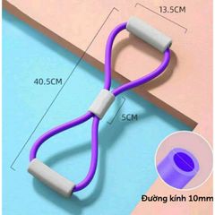 Dây Kéo Đàn Hồi Tập Thể Lực Vòng Số 8 - Kháng Lực Tập Gym, Yoga, Cardio, Dụng Cụ Tập Tại Nhà, Du Lịch