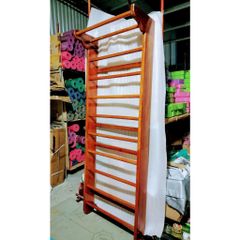 Thang Gióng Tập Yoga Bằng Gỗ Sồi Cao Cấp - Dụng Cụ Thể Dục Đa Năng Cho Gym, Calisthenics, Múa, và Thể Dục Dụng Cụ