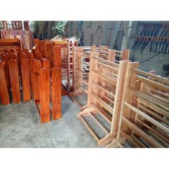 Thang Gióng Tập Yoga Bằng Gỗ Sồi Cao Cấp - Dụng Cụ Thể Dục Đa Năng Cho Gym, Calisthenics, Múa, và Thể Dục Dụng Cụ