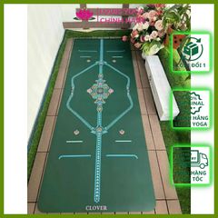 Thảm cao su sơ dừa sinh thái mặt nhám chống trơn trượt tuyết đối hãng CLOVER mẫu f23 hoa và moon trăng