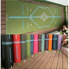 Thảm cao su sơ dừa sinh thái mặt nhám chống trơn trượt tuyết đối hãng CLOVER mẫu f23 hoa và moon trăng