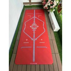 Thảm cao su sơ dừa sinh thái mặt nhám chống trơn trượt tuyết đối hãng CLOVER mẫu f23 hoa và moon trăng
