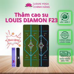 Thảm tập yoga cao su xơ dừa sinh thái LOUIS DIAMON F23, cao su nhám