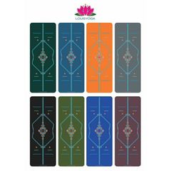 Thảm tập yoga cao su xơ dừa sinh thái LOUIS DIAMON F23, cao su nhám